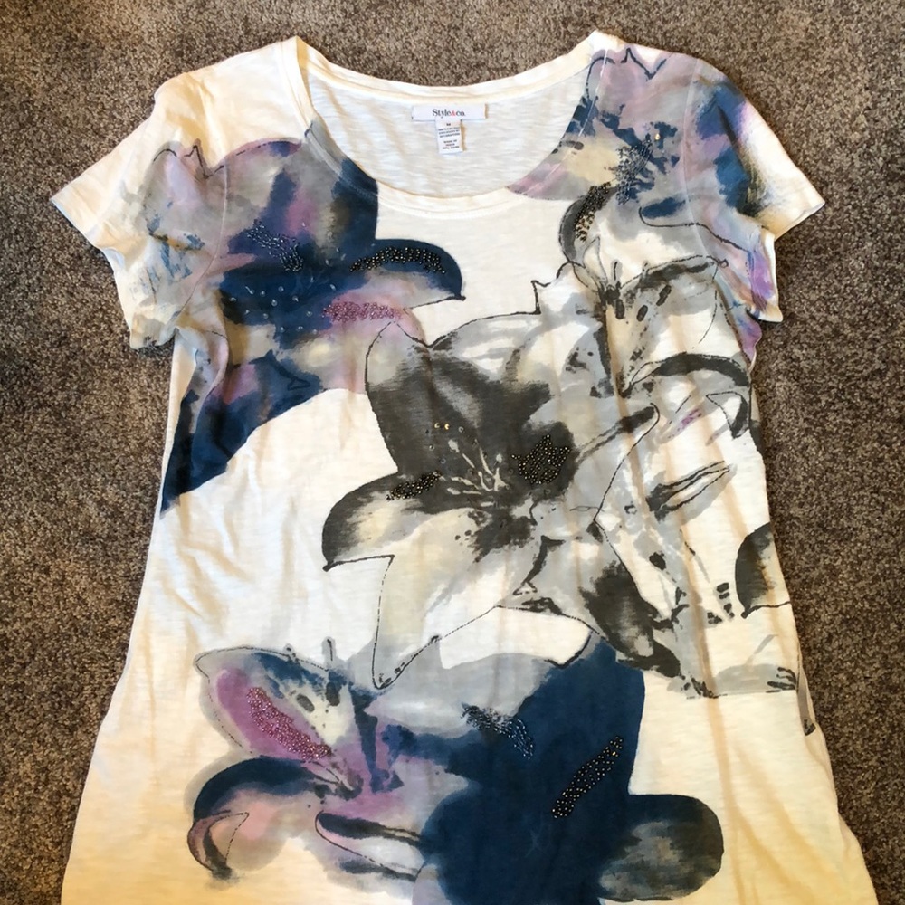 Style & Co floral shirt